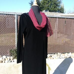 Ralph Lauren label-Velvet dress sz large
